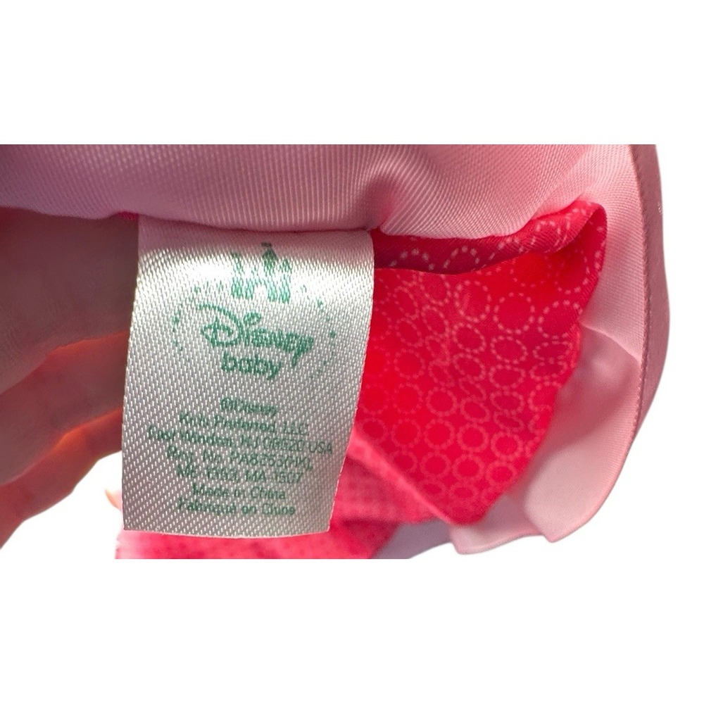 Disney Baby Minnie Mouse Blanket Trim Crinkle Ears Security Lovey Pink White - Picture 5 of 5